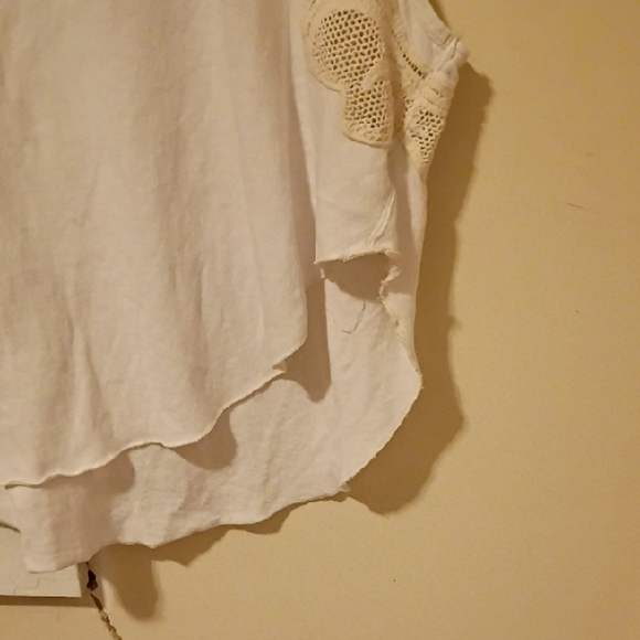 We The Free White Tank Top with Lace Accents - Picture 5 of 5